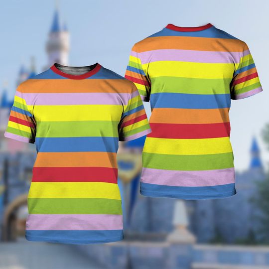 Discover Insidee Outt 2 3D T-Shirt, Riley Rainbow All Over Print Shirt, Insidee Outt Characters