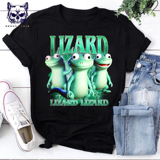 Discover Lizard Meme Bootleg Shirt  Funny Retro Reptile Graphic