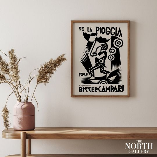 Discover Bitter Campari Vintage Print, Food and Drink Poster