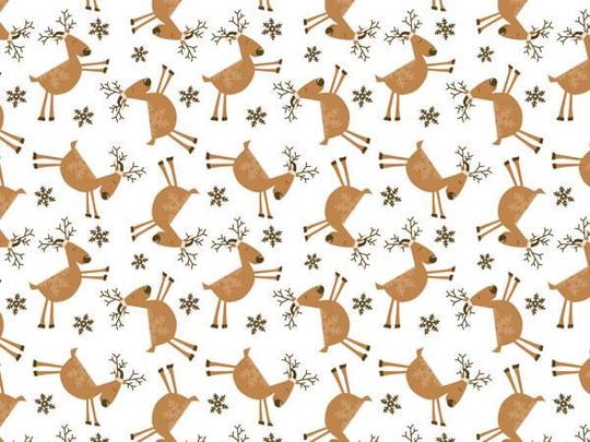 Discover REINDEER GAMES 215 In Stock Tissue Sheets gift wrap craft supply retail store packaging art brown white Christmas design