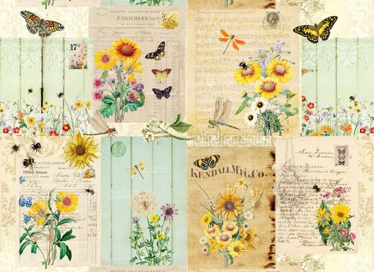 Discover ROYCYCLED Decoupage Paper, Botanical Masterboard Tissue Papers