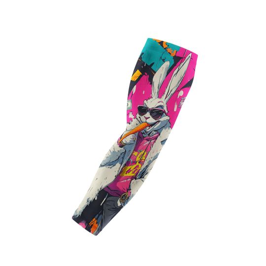 Discover Swag Bunny Arm Sleeve, Pink Easter Compression Sleeve