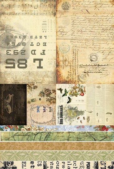 Discover Junk Journal Project Blocks Tissue Paper