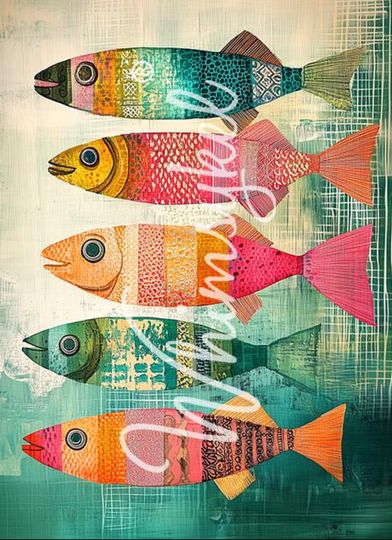 Discover New 2025 ! | Fish Fables    | Large Decoupage Tissue Paper