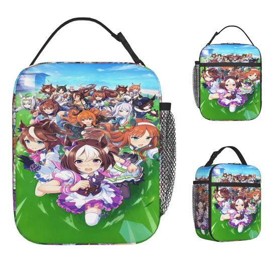 Discover Umamusume Anime Insulated Lunch Bag Food Container Portable Cooler Thermal Lunch Boxes For Travel