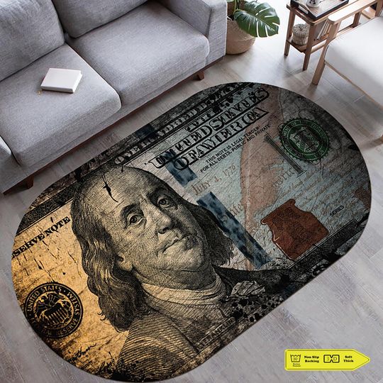 Discover Money Rug, Dollar Rug, Rugs for Living Room