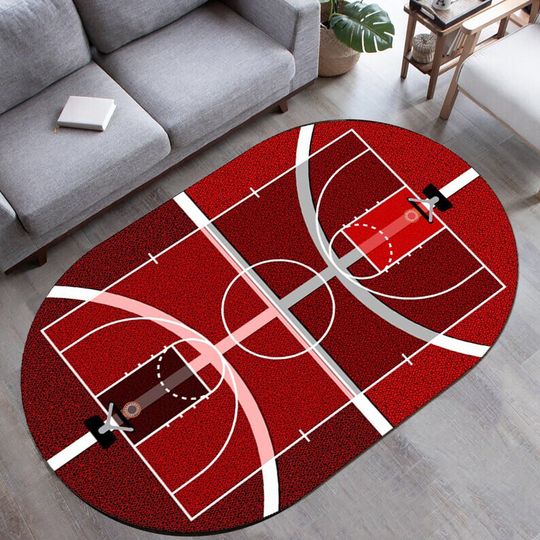 Discover Basketball Court Decor, Sport Rug, Nursery Rug, Gift for Him