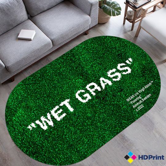 Discover Oval Wet Grass Rug,Home Decor Rug,Digital Printing Rug,Wohnaccessoires,Wet Grass,Modern Rug,Themed Rug,Area Rug,Non Slip Rug,Gift For Him