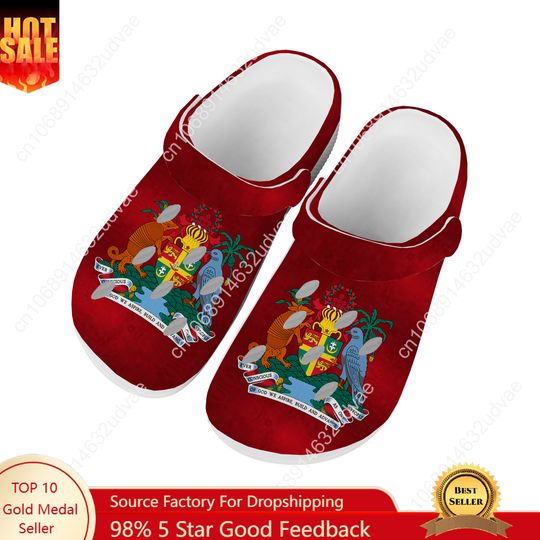 Discover Grenada National Flag Water Shoes Men Women High Quality Home Garden Clogs Customizd Sandals Beach Breathable Hole Slippers