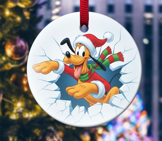 Discover Christmas Disneyyy plutoo Ornament, Christmas Tree Ornament