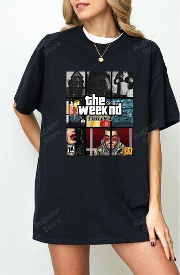 Discover Trilogy T-Shirt, Weeknds Merch Album shirt