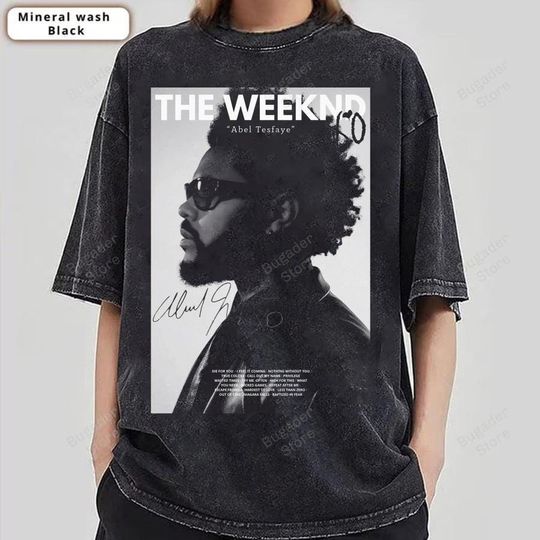 Discover Weeknds Abel Tesfaye portrait Wash Shirt
