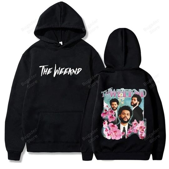 Discover Weeknds "Dawn FM" Floral Design Hoodie - Vibrant Album Artwork