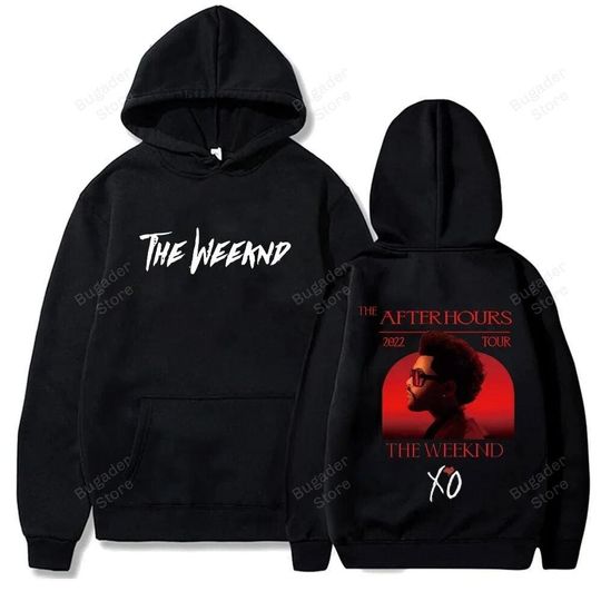 Discover Weeknds After Hours Tour Hoodie - Bold Red Artwork