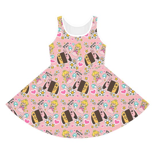 Discover Gamer Girl Print, Perfect for Summer Parties, Birthdays, and Everyday Wear, Cute, Fun, Floral