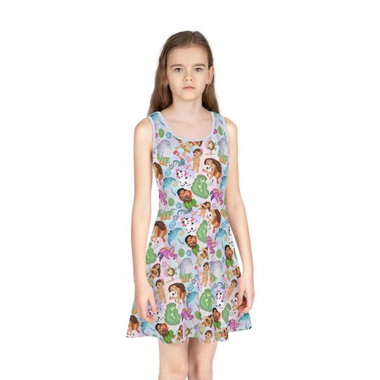 Discover moanaa Girls' Sleeveless Sundress (AOP)