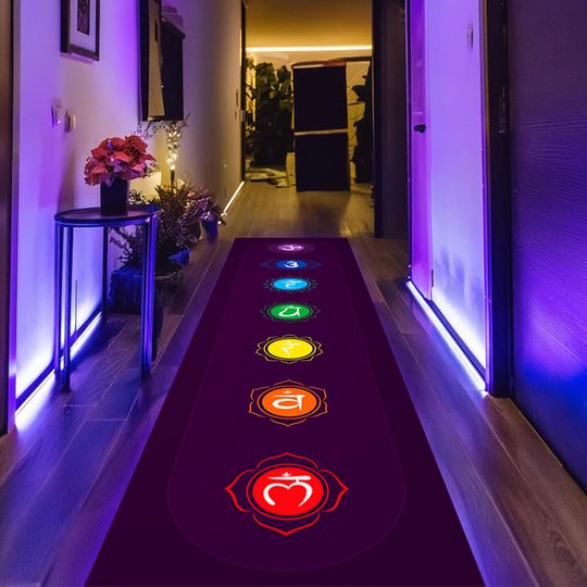 Discover Root Chakra Rug, 7 Chakra Runner Rug, Runner Chakra Rug