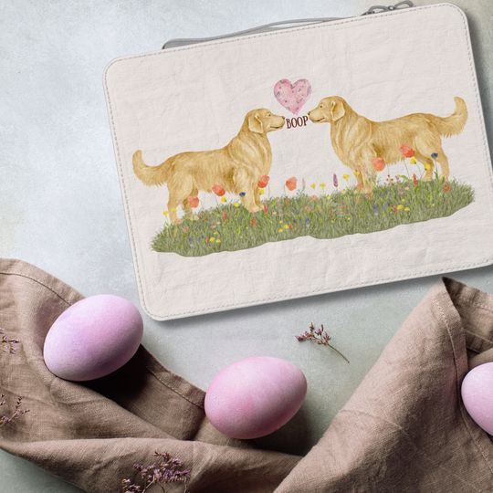 Discover Golden Retriever Eco friendly lunch box, Cute Dog lover paper snack bag, Pet owners gifts for mothers, birthday, housewarming or anniversary