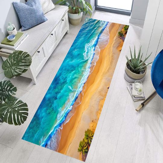 Discover Beach Rug, Beach Runner Rug, Runner Rug