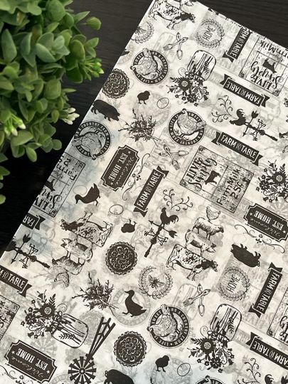 Discover FARMHOUSE FAVORITES Design Gift Grade Tissue Paper Sheets Choose Size & Package Amount