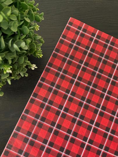 Discover TARTAN PLAID Design Gift Grade Tissue Paper Sheets Choose Size & Package Amount