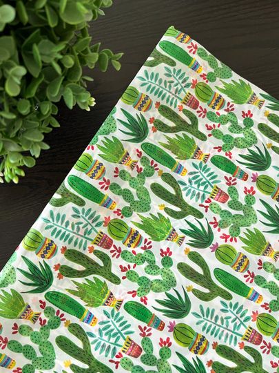 Discover SEDONA CACTUS Print Design Gift Grade Tissue Paper Sheets Choose Size & Package Amount