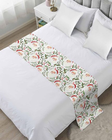 Discover Christmas Santa Bed Runners