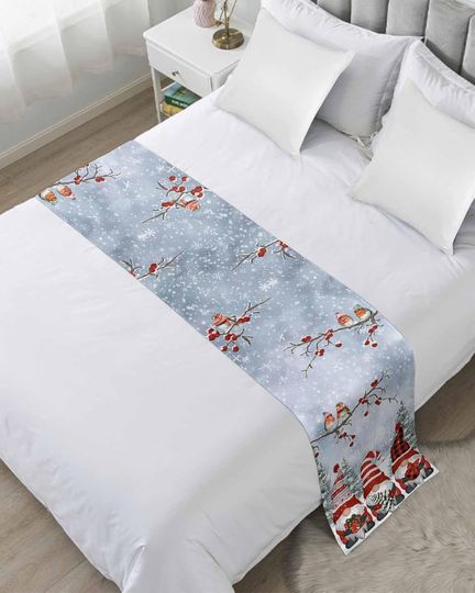 Discover Christmas Gnomes Bed Runner