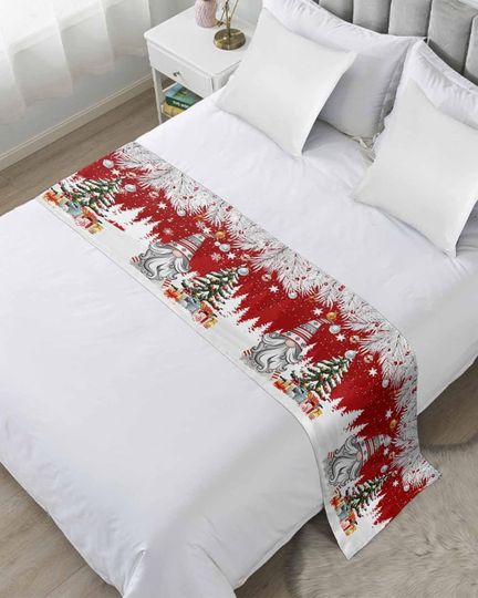 Discover Red Christmas Gnomes Bed Runners