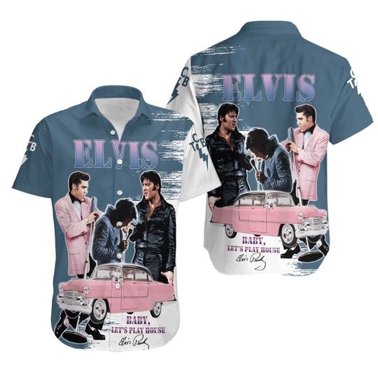 Discover Elvis Presley Hawaiian Shirt, Music Rock And Roll Hawaiian shirt, King Of Rock Shirt, Elvis Presley Lovers Hawaiian shirt