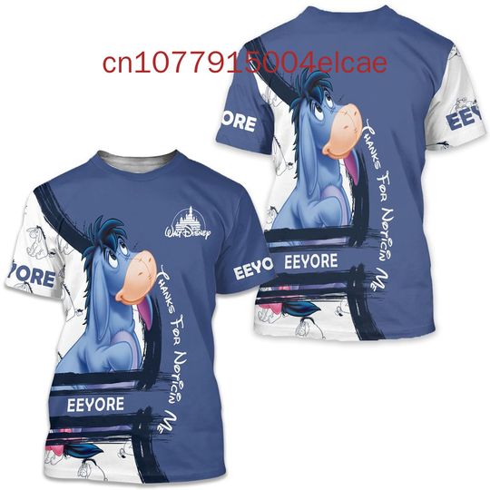Discover Summer  Eeyoree T-Shirt 3D Printed  Round Neck Top