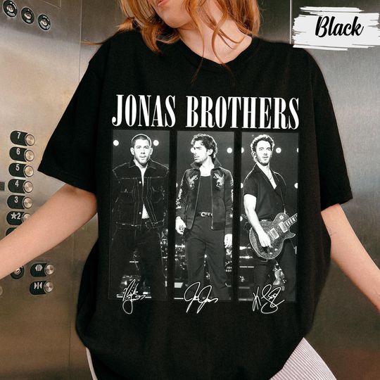 Discover Jonas 20 Living The Dream Tour 2025 Jonas Brothers Shirt, Jonas Brother signature Shirt
