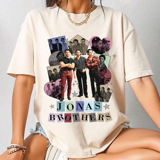 Discover Jonas Bros 20th Anniversary Tour 2025 Shirt, Vintage Jonas Brothers Tour Shirt