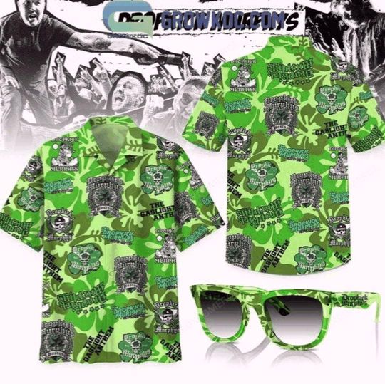 Discover Dropkick Murphys Gaslight Anthem Spooky Skull Hawaiian Shirt