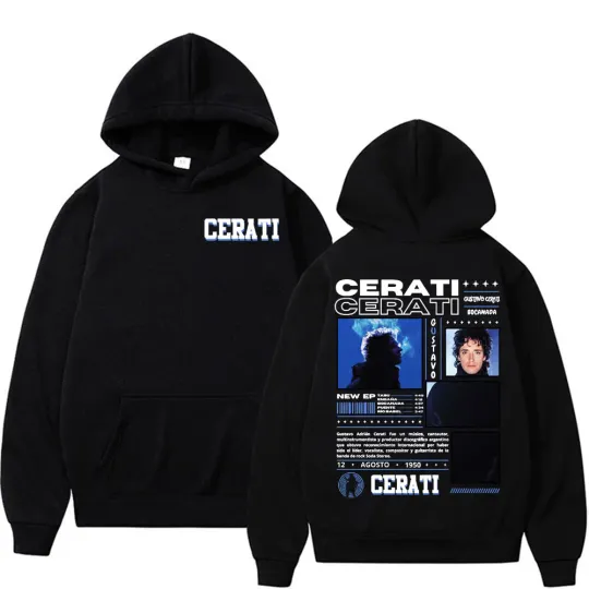 Discover Rapper Gustavo Cerati Tour 2025 Men's patterned hoodie