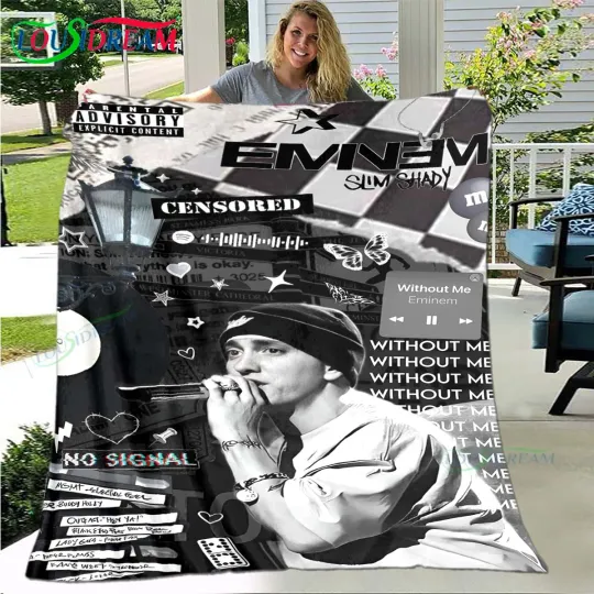 Discover Pop Singer E-Eminem Blanket,Flannel Throw Blanket