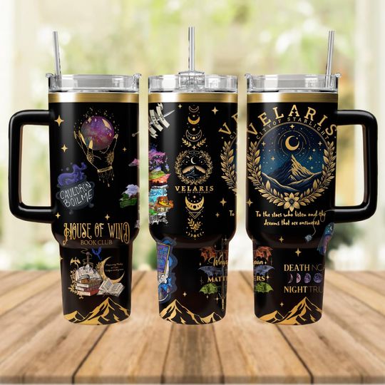 Discover City Of Starlight Tumbler 40Oz, The Night Court Tumbler, Velaris Starlight City Coffee Tumbler, Bookish Insulated Tumbler, Reader Gift