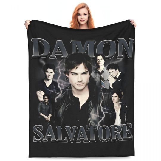 Discover The Vampire Diaries Damon Salvatore Blanket