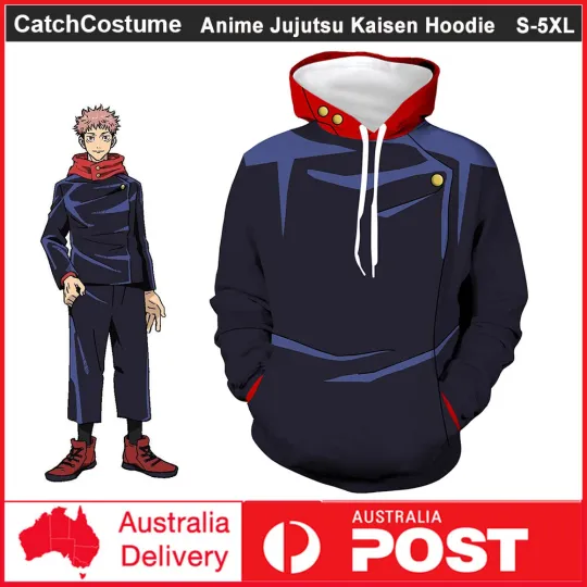 Discover Jujutsu Satoru Yuji Itadori Cosplay Hoodie Casual Sweater Pullover Sweatshirts