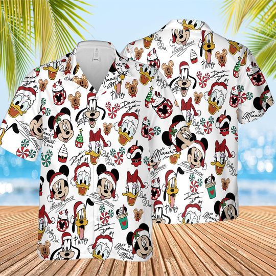 Discover Mickeyy mouse And Friends Christmas Hawaiian, Mickeyy's Merry Christmas Party Hawaiian