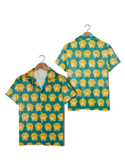 Discover Psyduck Water Type PKM Hawaiian Shirt Cute Funny Duck Pattern Aloha Beach Un