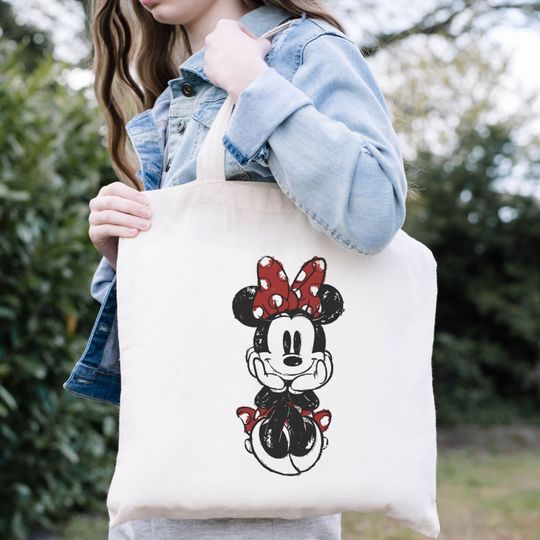Discover Cute Minniee Tote Bag, Disneyyy Minniee Tote Bag, Minniee Mouse Tote Bag