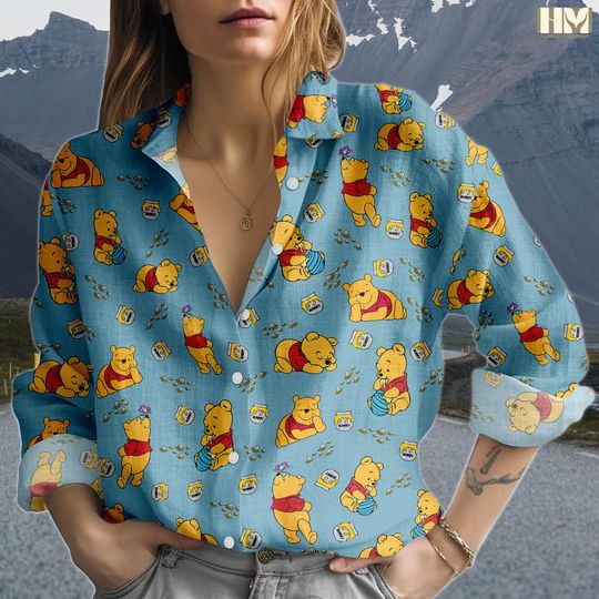 Discover winniee the poohh Blouse Shirt, Disneyyy Pooh Blouse Women Shirt