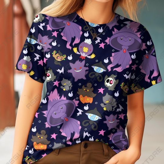 Discover Shadow King Witchy Graphic T-Shirt, Cute Ghost