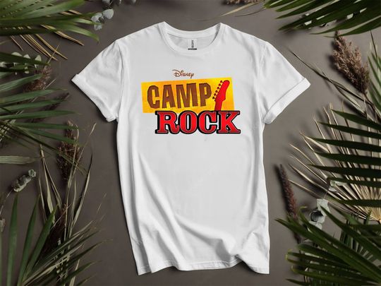 Discover Disneyyy Channel Camp Rock Logo Matching Custom T-Shirts for Men, Women, and Kids - Sizes S to 5XL | Ladies' T-Shirts Available K162