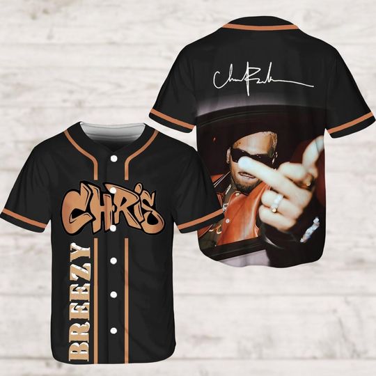 Discover Chris Brown Breezy Baseball Jersey, Breezy Bowl XX Concert Jersey Shirt