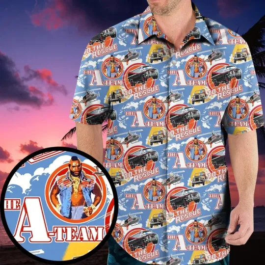 Discover To The Rescue The A Team Pattern Hawaiian Shirt