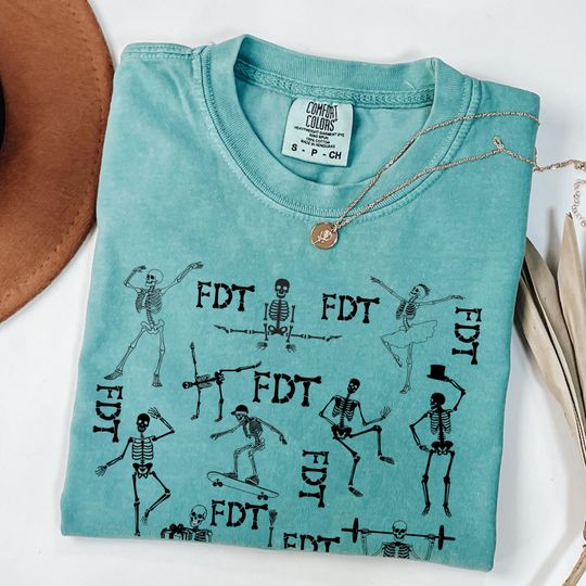 Discover Dancing Skeleton FDT Shirt, Subtle Anti Trump Halloween Shirt