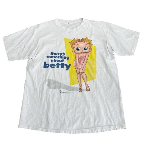 Discover Vintage Theres Something About Betty Boop T-shirt Mary Movie Spoof 1998 Rare