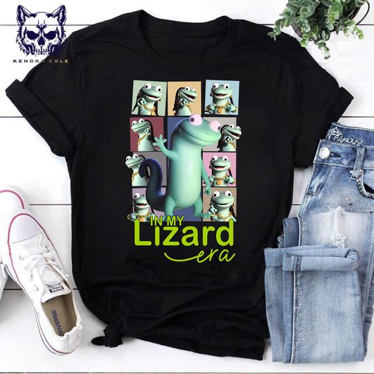 Discover In My Lizard Era Shirt | Funny Cartoon Gecko Graphic Tee